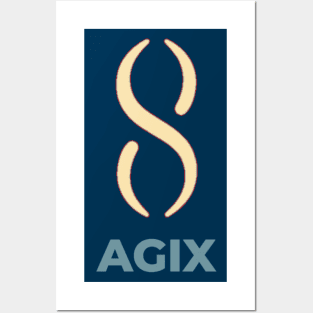 AGIX Singularity net token Posters and Art